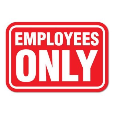 Employees Only Only Sticker | eBay
