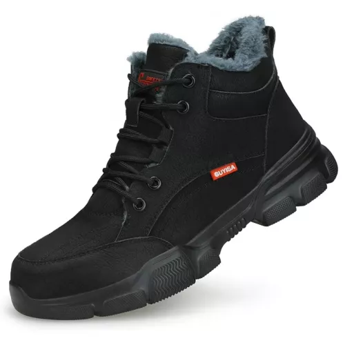 Herren Warm Winter Sicherheitsschuhe Wasserdichte HochTop Arbeitsschuhe - Bild 21 von 24