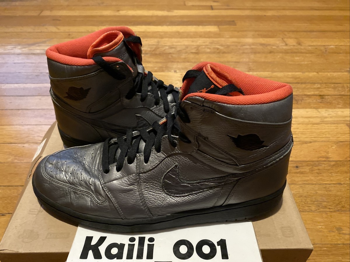 Nike Air Jordan 1 Retro HI Premier Size 12 Pewter USED WORN  display picture 1