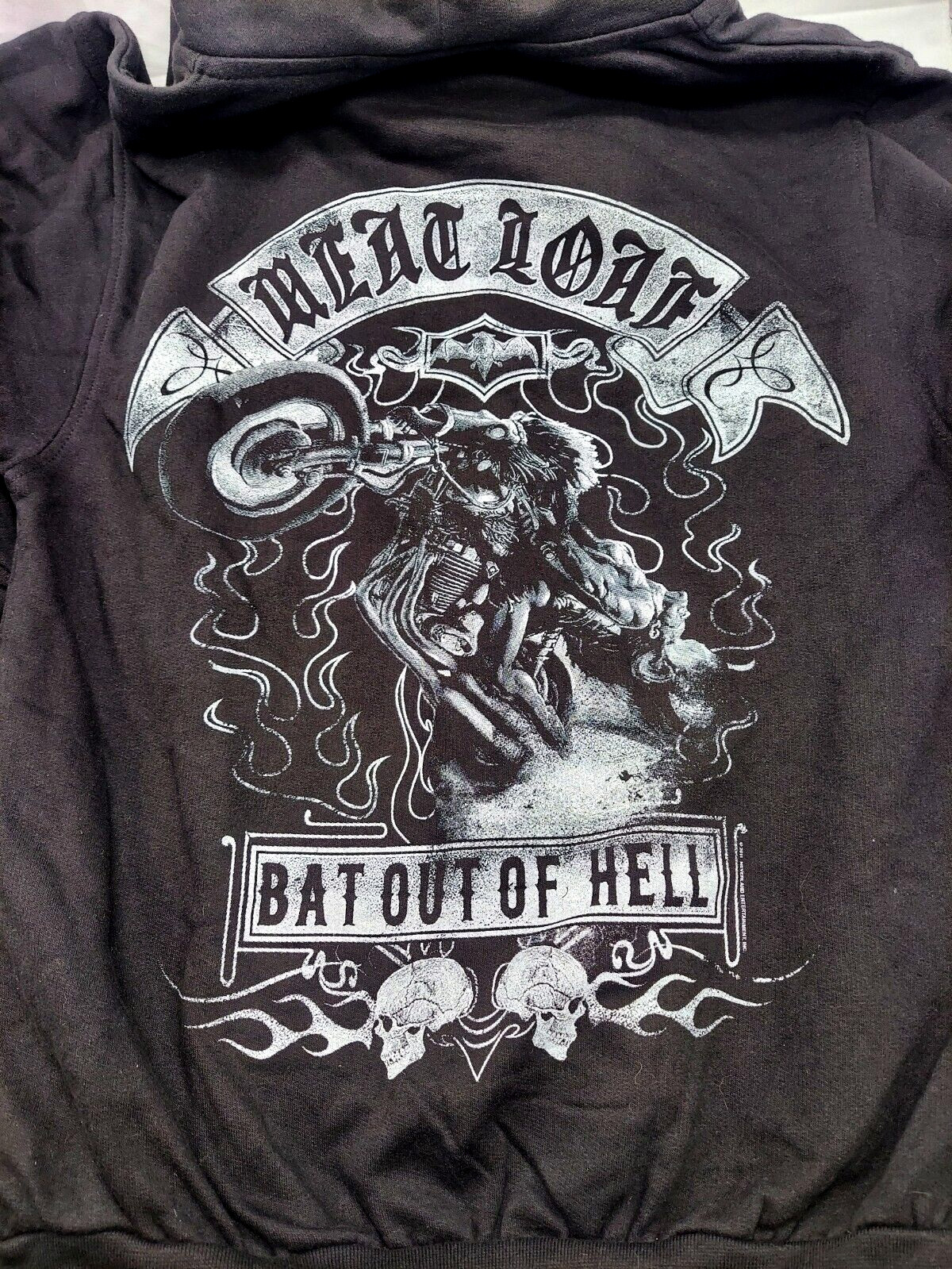 Meat Loaf "Bat Out Hell" Double Sided Hoodie w/Zipper… Gem