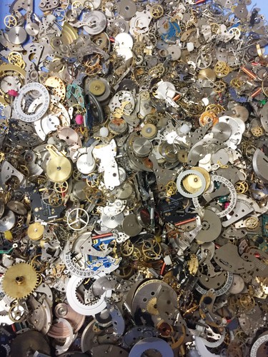 28 Grams Vintage Watch Parts Steampunk DIY Jewelry Art Crafts Gears Cogs Wheels 