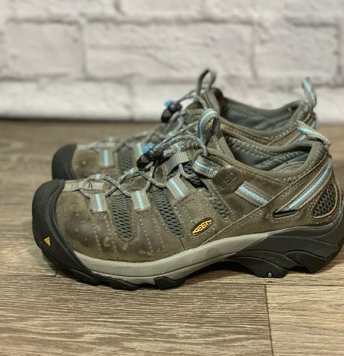 Scarpe da lavoro Keen Atlanta Cool ESD marrone punta acciaio sneakers donna taglia 6 5