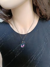 FAOMZQ Collana da donna in argento 925 con ciondolo a forma di cuore, idea regalo per mamma, figlia, sorella, amica, donna, con zirconi, per