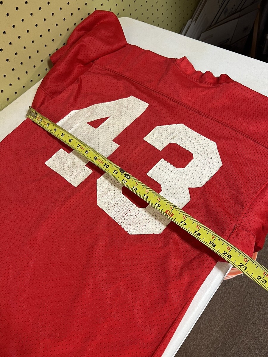 VINTAGE Champion Football Jersey Medium Red #43 USA Made