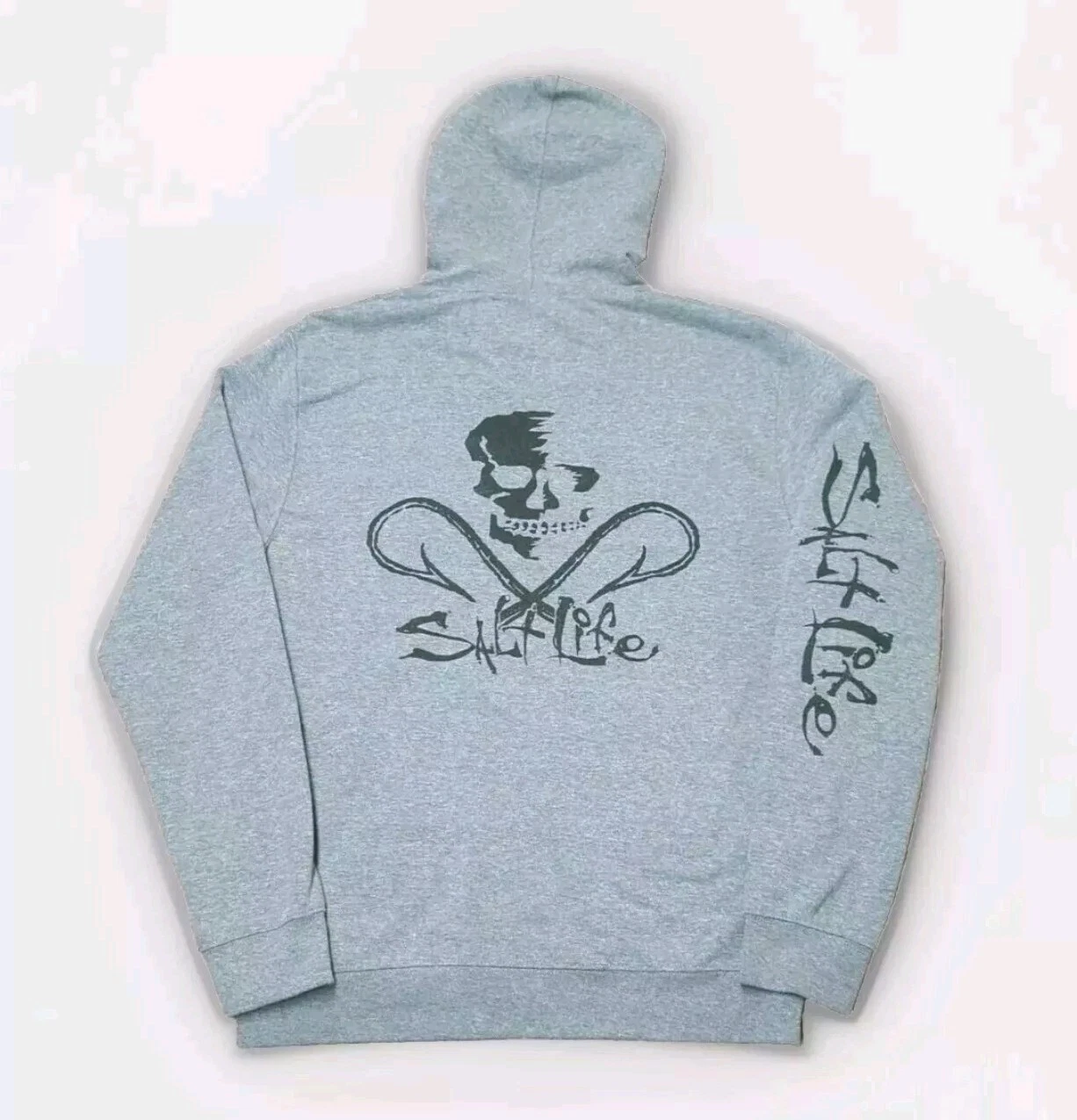 Salt Strong Adults Pullover Hoodie Front Pocket Size Large Lightweight
