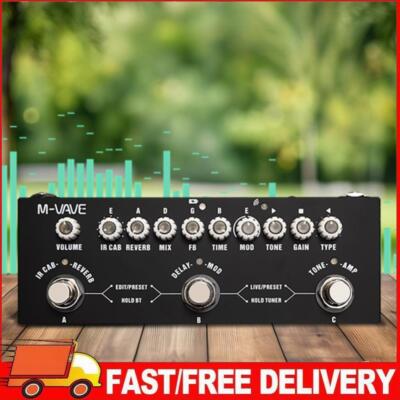E-Gitarre kombiniertes Effektpedal Delay Reverb MOD IR Cab Gitarrenzubehör