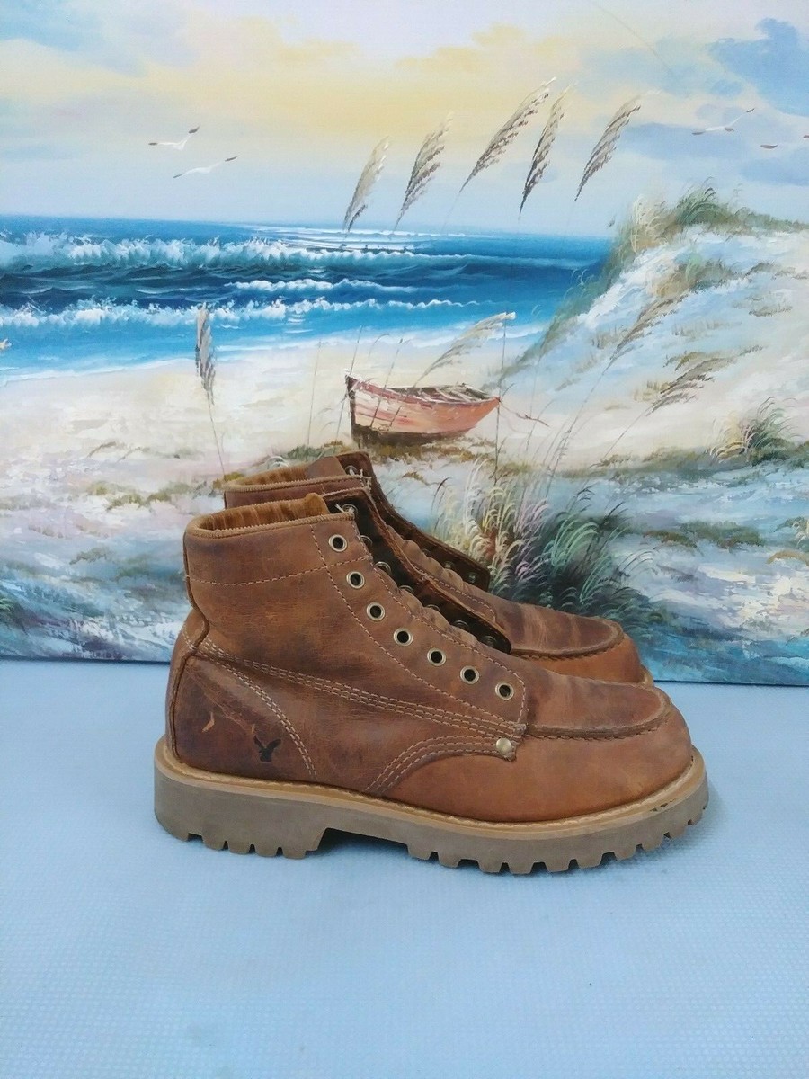 American Eagle Mens Brown Leather Chukka Ankle lace up Shoe  display picture 3