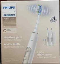 Philips Sonicare PerfectClean Rechargeable Electric Toothbrush, 2 pack 