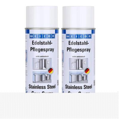 Weicon Edelstahl-Pflegespray 400ml - wirkt antistatisch - 11590400 (2er Pack)