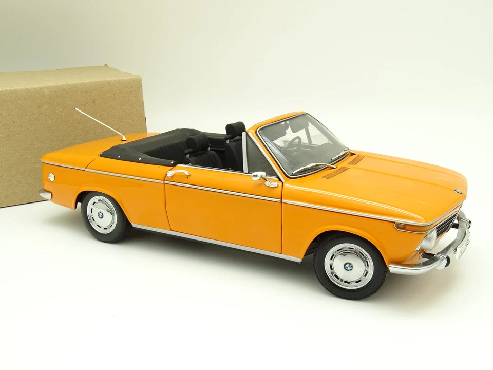 Minichamps SB 1/18 - BMW 1600 Cabriolet Orange 1967 - Photo 2/4