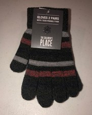 Children's Place Youth Gloves One Size 2 Pair - 1 Tech Friendly Pair NWT LBB76