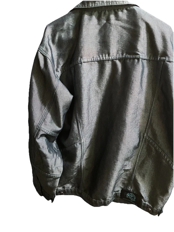 Vintage Y2K Southpole Jacket XL reflective Denim Streetwear Hip Hop - Image 2 of 4