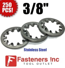 (Qty 250) 3/8" Lock Washer Internal Tooth 410 Stainless Steel