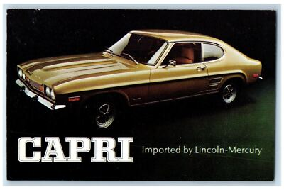 #ad 1960 Capri Lincoln Mercury Nicholas Motors Smith Perth Amboy New Jersey Postcard $14.98