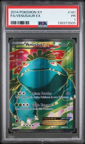 2014 POKEMON XY #141 FULL ART/VENUSAUR EX PSA 1
