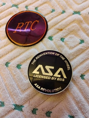 x1 New ASA  licensed By BBS WHEEL CENTER CAP  Part #8C032 smaller version 60 MM