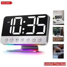 Easy-Read Digital Alarm Clock: 5 Levels Brigh...