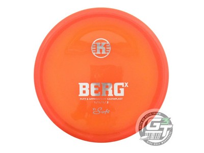 USED Kastaplast K1 Soft Berg X 174g Orange Silver Foil Putter Golf Disc