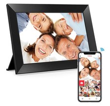 New BIGASUO Digital Picture Frame, 10.1" Frameo Digital Frame WiFi