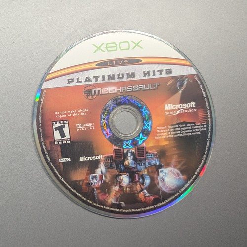 MechAssault Platinum Hits 2002 Microsoft Xbox CIB Complete Video Game