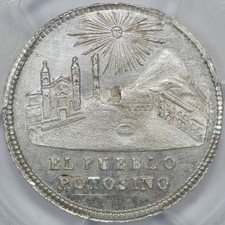 1852 Bolivia Proclamation Sol Burnett-51A1, Fonrobert-9572 PCGS MS62 Top Pop 3/0