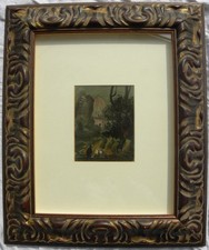 Pietro Annigoni (Milano 1910 - Firenze 1988) Paesaggio montano OLIO cm 14x11