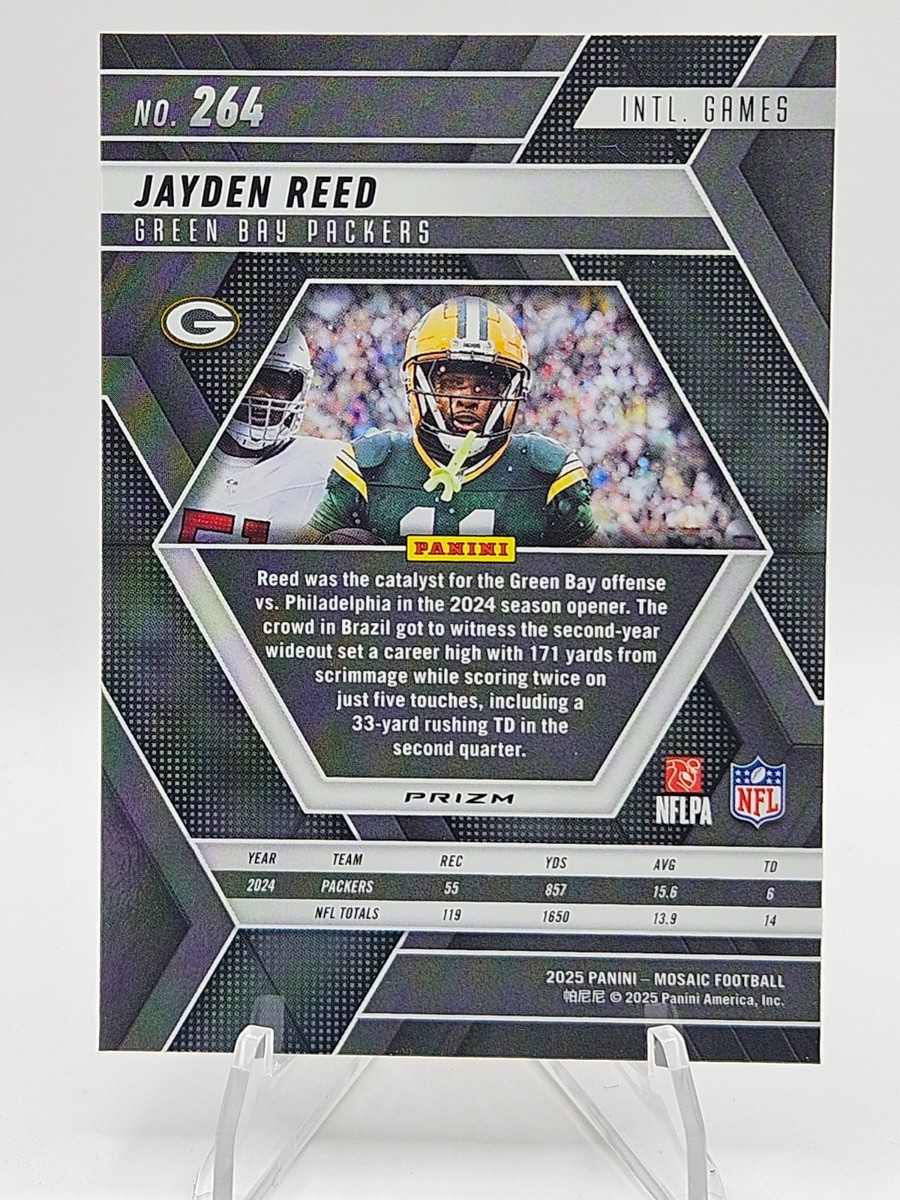 2025 Panini Mosaic Jayden Reed Honeycomb Brazil Games #264 Case