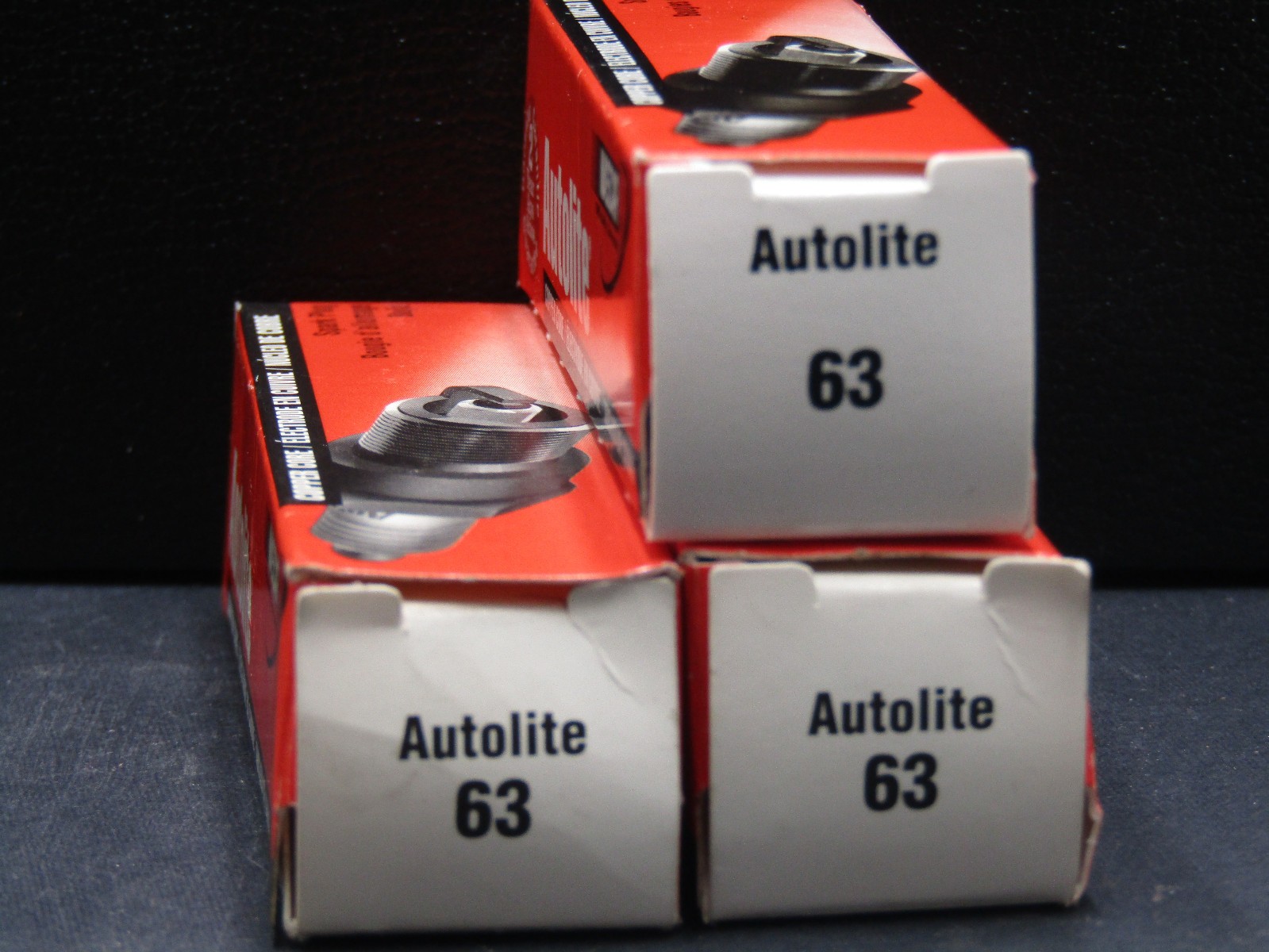 Autolite 63 Spark Plugs 3 Pack   Ignition  Car Truck Copper Core Ignition
