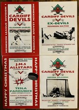 4 x Cardiff Devils Home Programmes 1988/88