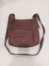Vintage BOHO FOSSIL Brown Leather MORGAN TRAVELER Crossbody Shoulder Bag