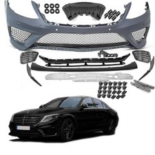 Stoßstange Vorne Black Edition passend für Mercedes W222 +Zubehör für S63 AMG Stoßstange Vorne Black Edition passend für Mercedes W222 +Zubehör für S63 AMG