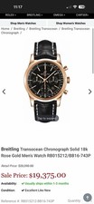 Breitling Transocean Chronograph 18k Rose Gold Case model ab0131 3
