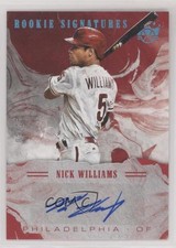2018 Diamond Kings DK Rookie Signatures Holo Blue 1/15 Nick Williams Auto 0c2