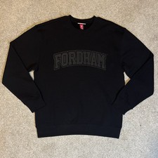 Mitchell  Ness Fordham University Black Fleece Crewneck Sweatshirt M