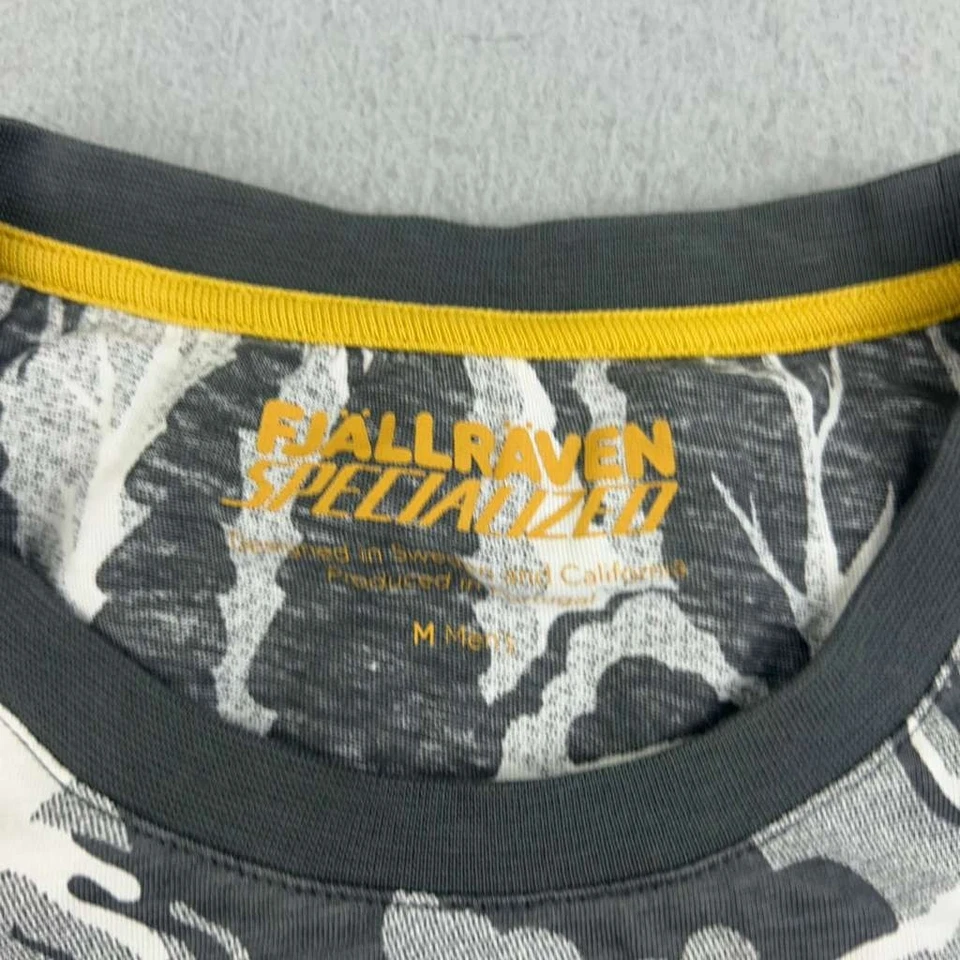 Camisa especializada Fjallraven para hombre mediana negra algodón manga larga camiseta de camping Foto 2 de 4