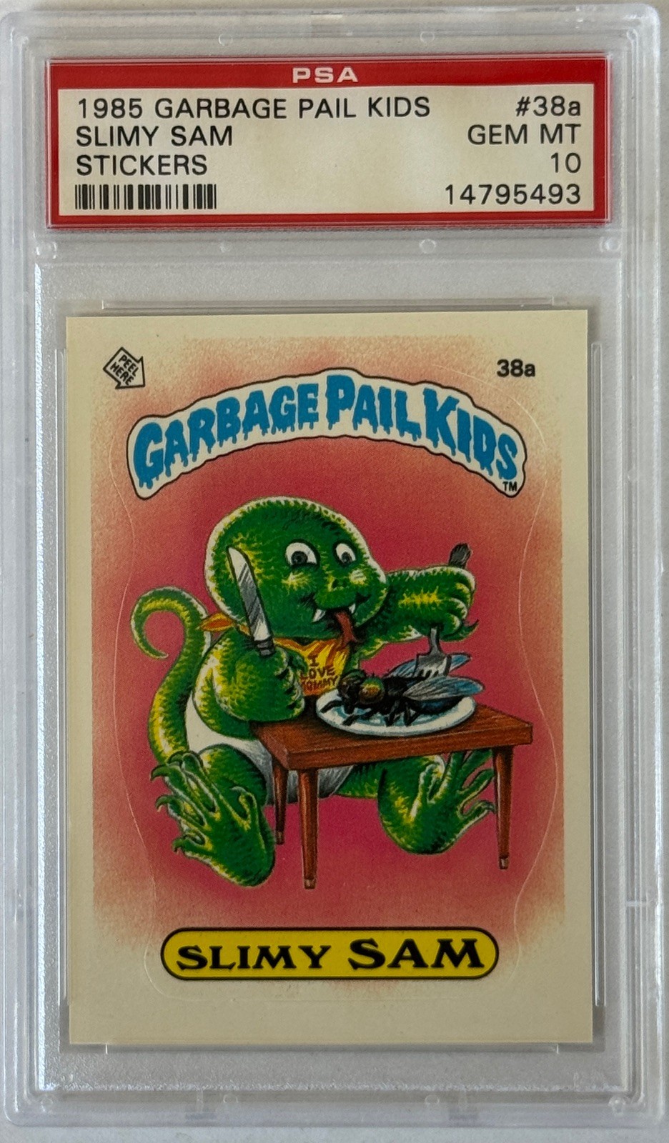 1985 Garbage Pail Kids Slimy Sam PSA 10