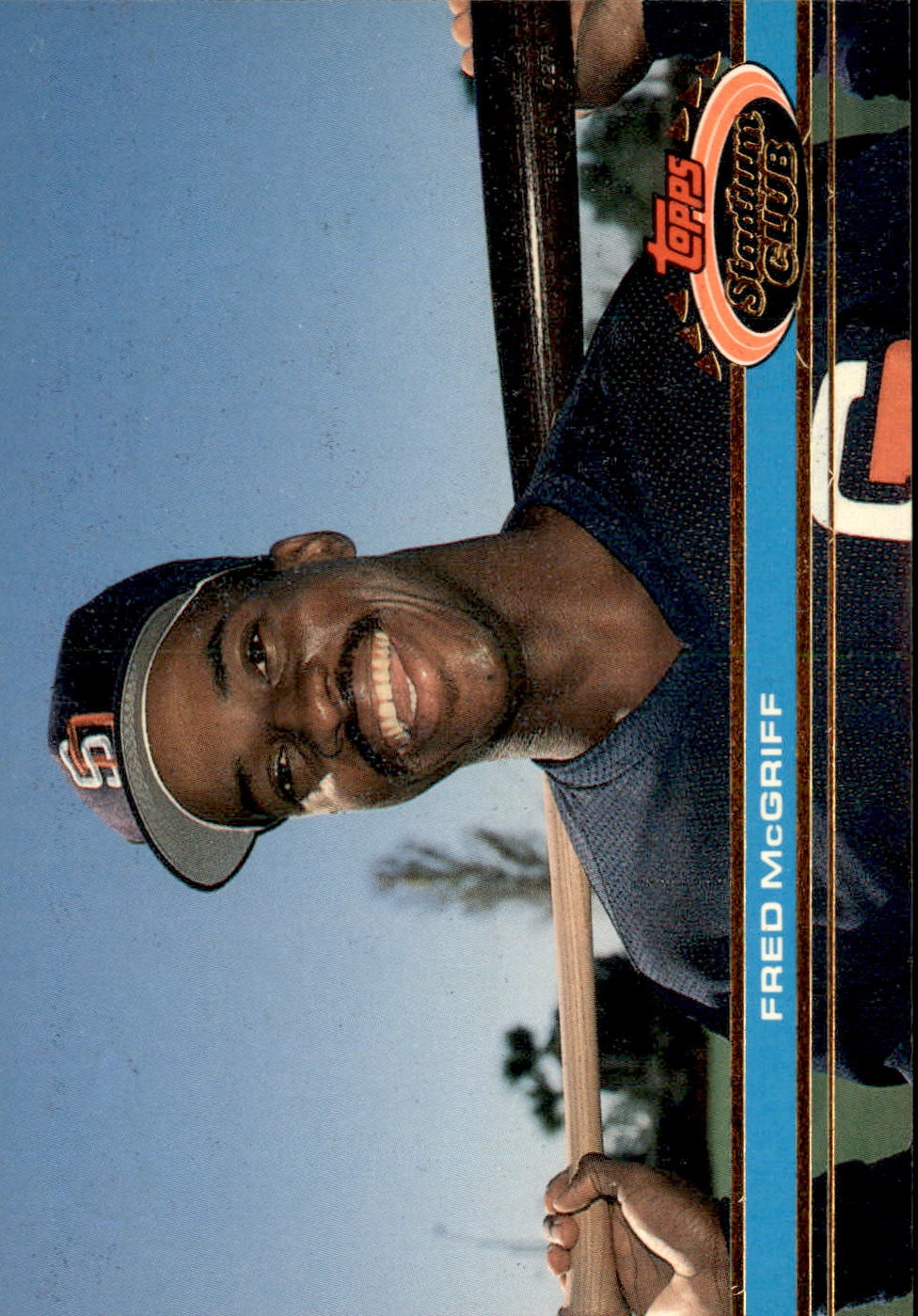 1991 Stadium Club #357b Fred McGriff