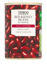 Tesco Red Kidney Beans In Water 400G X 4