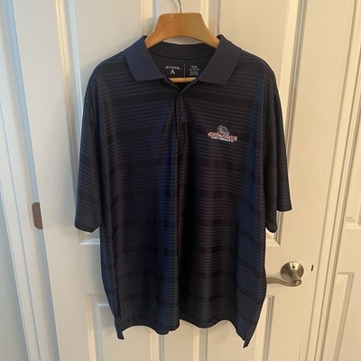 Gonzaga Bulldogs Men Extra Extra Large XXL 2XL Polo Shirt Blue Short Sleeve