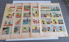Lot of 5 Nancy by Ernie Bushmiller Clipped Strips from Sunday comics 1981