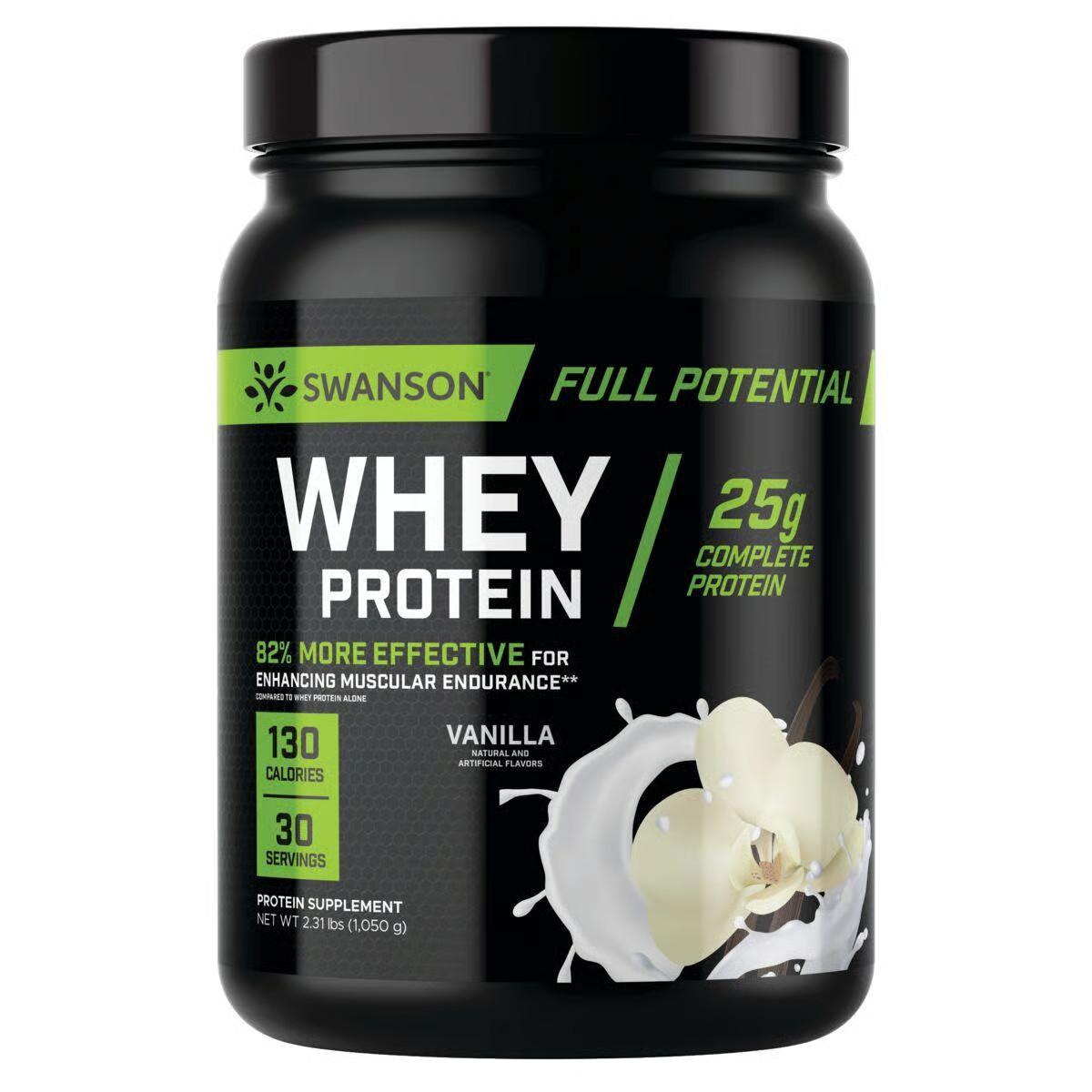 Swanson Full Potential Whey Protein - Ваниль 25 г белка 231 фунта Pwdr 9090₽