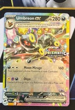 Timbro Umbreon ex Evoluzioni Prismatiche 060/131 Carte e Prodotti Vari NM