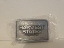 New Old Stock Vintage Harvest States Cooperatives Farming Community belt buckle