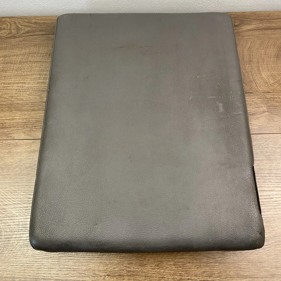 Dodge Ram 1500 3500 1994-2001 consola central reposabrazos de cuero gris tapa de 19" OEM Foto 2 de 4