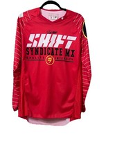 Men s Shift Strike Syndicate MX Jersey Sz Small Red ,Yellow white Box Dirt Bike