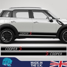 Vinyl Side Stripes Stickers Kit For Mini Cooper Style Graphics Decels