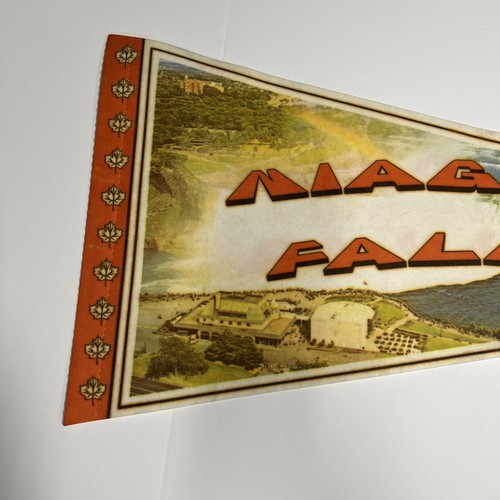 Menge 3 Vintage Reise Souvenir Wimpel Banner Flagge Reise Kanada erhaben - Bild 8 von 23
