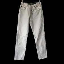 Marithe Francois Girbaud Vintage White Cream Denim Pants Jeans Womens Size 6