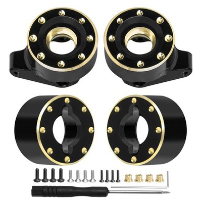 LRFHL SCX30 Brass Steering Knuckles Rear Hub Weights RC Axle Counterweight