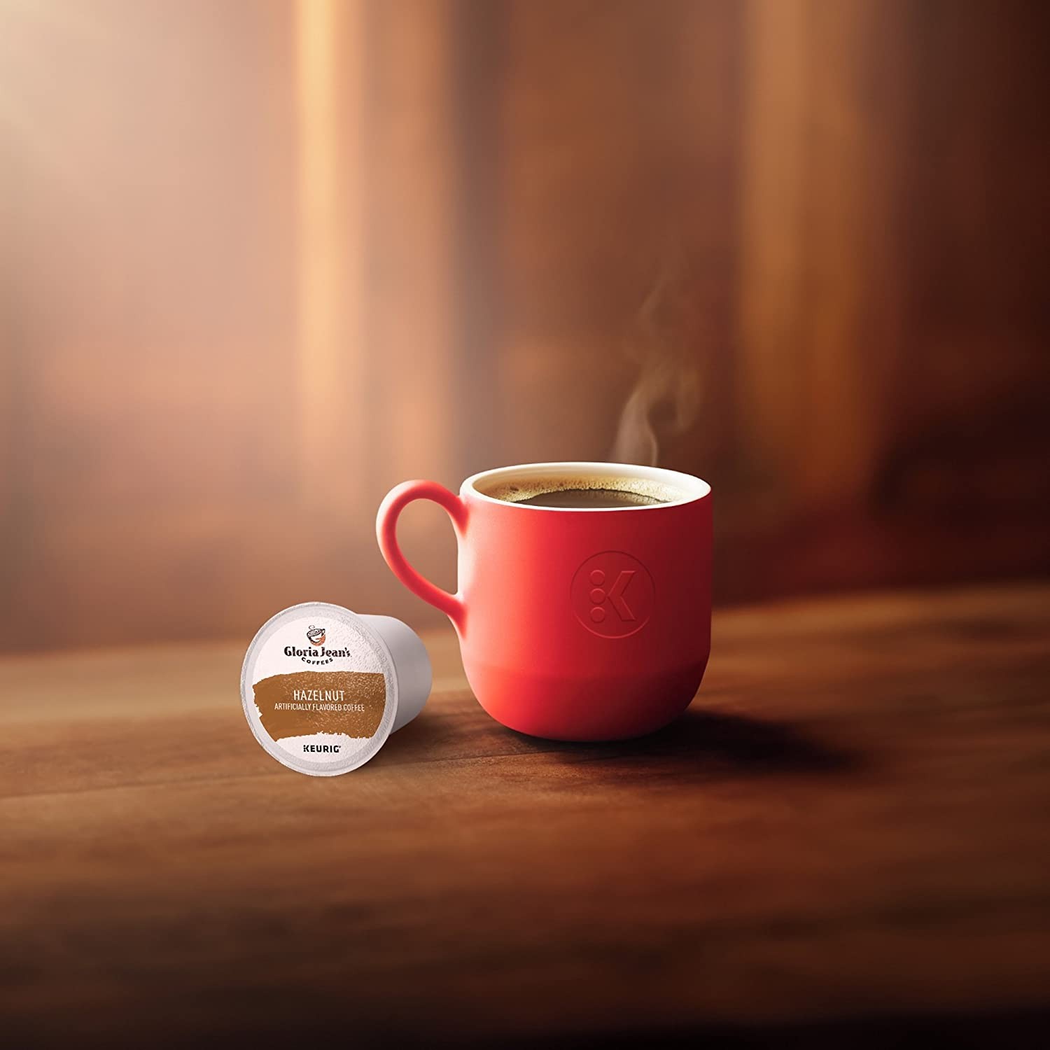 Gloria Jean's Hazelnut Keurig K-Cup Pods, Medium Roast Coffee, 48 Count